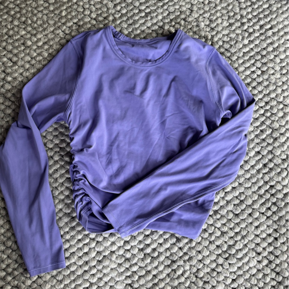 lululemon athletica All it Takes Long Sleeve ruched crop top